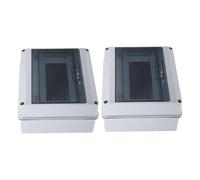 POPETPOP Scatola Elettrica Ip65 in Abs e PC Finestra Trasparente, Resistente alle Intemperie al Consumo, Design Salvaspazio Guida Din per Ospedali e Fabbriche