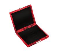 POPETPOP Scatola Porta Ance per Oboe in Seta e Rosso Custodia Compatta con Vano Ventilato Protettivo e Fessura Fissaggio Portatile e Resistente