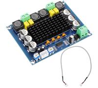 POPETPOP Scheda Amplificatore Digitale Stereo Doppio Canale Controllo Volume Modulo Audio Potenza Elevata in Metallo Compatto e Portatile per Home Theater e Uso Esterno