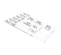 POPETPOP Scheda di Supporto in Braille Rigida per Riconoscimento Bancario, Portatile per Non Vedenti, da Viaggio e Transazioni