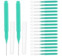 POPETPOP Scovolini Interdentali per Rimuovere Residui tra Denti 100 Pezzi per Apparecchio Spazzolini in Acciaio Inossidabile e Pp per Orale Quotidiana