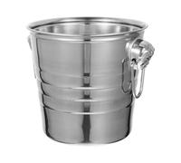 POPETPOP Secchio per Ghiaccio in Acciaio Inossidabile 3l Design Semplice, Contenitore Rust-Proof Multipurpose per Casa e Ktv