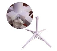 POPETPOP Sedile Ombrello Pieghevole Spiaggia Bianco Base Ombrello Piega ombrellone Anchor Ombrello Supporto Ombrello Portatile Stand Ombrello Pieghevole Portaombrelli Bianca