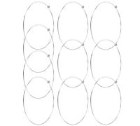 POPETPOP Set 10 Corde di Ricambio per Chitarra Acustica ed Elettrica in Acciaio Inox, Corde Singole E-1st per Chitarra Folk e Classica, Accessori Musicali Resistenti per Viaggi e Uso