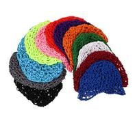 POPETPOP Set 12 Pezzi Cuffie da Notte Donna in Rete Retina per Chioma Femminile Morbida e Traspirante Cappelli a Rete da Donna Leggeri per Bagno e Dormire Accessori Chioma Portatili per
