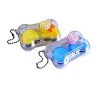 POPETPOP Set 2 Custodie per Lenti a Contatto da Viaggio Piccole e Leggere Astuccio Porta Lenti Cosmetiche Strumento Rimozione Contenitore Portatile per Donne Uso Esterno e Colore Casuale