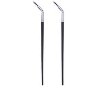 POPETPOP Set 2 Pennelli per Ciglia Inferiori Curvati in Legno e Tubo di Rame, Design Sottile e Facile da Trasportare per Trucco Professionale