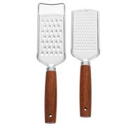 POPETPOP Set 2 Pezzi Affetta Verdure da Cucina Multifunzionale in Acciaio Inox con Manico Antiscivolo, Utensile Versatile per Formaggio, Verdure, Limone e Aglio, Utensili da Cucina