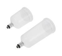 POPETPOP Set 2 Pezzi Contenitori per Vernice per Aerografo Divisi, Flaconi Ricaricabili Graduati per Pittura Artistica Art, Resistenti e Portatili per Modellismo e Decorazione Torte