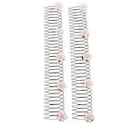 POPETPOP Set 2 Pezzi Fermagli per Chioma Invisibili a Forma di U Accessori per Fissare Chioma Ribelli Strumenti di Styling e Fissaggio per Donne Uso Quotidiano e Eventi Speciali