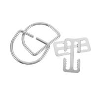 POPETPOP Set 2 Pezzi Fibbia a Sgancio Rapido e Anello in Acciaio Inox per Cintura Zavorra Immersione Subacquea, Fermo Antiscivolo e Regolabile per Attrezzatura Sub e Accessori Bcd