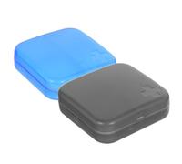 POPETPOP Set 2 Pezzi Porta Pillole Viaggio Portatile, Organizer Compatto Multi-scomparti Resistente All’usura, Custodia per Medicinali da Tasca e Borsa per Uso Quotidiano