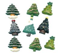 POPETPOP Set 20 Pezzi Accessori in Resina per Decorazioni Natalizie Ornamenti per Custodia Telefono e Micro Paesaggi Design Albero di Natale per Fai da Te e Personalizzazione Smartphone