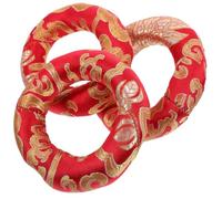 POPETPOP Set 3 Cuscini Rotondi per Campana Tibetana in Cotone, Design Vintage Semplice e Linee Morbide, Pratici per Fissare la Ciotola Sonora Durante la Meditazione