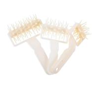 POPETPOP Set 3 Utensili da Pasticceria Design Unico in Plastica Bianco con Rullo Foratore per Impasto Pizza per Domestico e Professionale