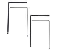 POPETPOP Set 4 Chiavi per Truss Rod Chitarra Acustica ed Elettrica 4Mm 5Mm in Metallo Nero e Argento Strumenti per Regolazione e Manutenzione del Manico Kit per Riparazione Chitarristi