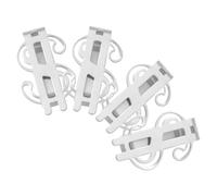POPETPOP Set 4 Pezzi Fermasoldi in Acciaio Inossidabile Clip Porta Soldi Sottile e Portatile Per Contanti e Carte Uomo Donna Uso Quotidiano Ufficio