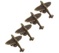 POPETPOP Set 4 Pezzi Spilla Aereo in Lega Vintage Elegante Spilla Sicura e Design Leggero Comfort per Riunioni D'affari e Incontri Casual Adatto a Piloti e Assistenti di Cabina
