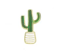 POPETPOP Set 4 Spille Donna a Forma di Cactus, Palma e Monstera in Lega Colorata, Accessori Moda per Abbigliamento, Borse e Sciarpe, Adatte per Uso Quotidiano e Feste