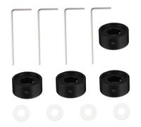 POPETPOP Set 4 Topper Pedale Interruttore Effetti Chitarra in Alluminio Anodizzato Con Cuscinetto Silicone, Protezione Duratura Per Pedalboard Effetti, Accessori Per Strumenti Musicali