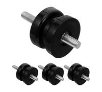 POPETPOP Set 4pezzi Silent Block in Gomma Nero per Compressore e Generatore, Tampone Smorzante Cilindrico Antivibrazioni per Condizioni Outdoor Difficili