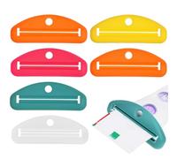 POPETPOP Set 6 Pezzi Spremitubetti in Plastico per Dentifricio e Tubetti di Detergente, Facile da Usare, per Bagno, Strumento Manuale per Spremitura Tubi