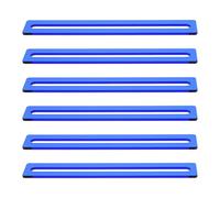 POPETPOP Set 6 Segnalibri Righelli da Lettura Guidata in Acrilico Blu, Strisce Sovrapposizione per Dislessia, Accessori per Lettura e Insegnanti, Supporto per Concentrazione e Tracciamento