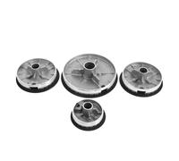 POPETPOP Set Coprifiamma per Fornello a Gas Superficie Concava, Corona Bruciatore in Alluminio e Ferro, Tappo Bruciatore per Cucina a Gas Accensione Rapida e Sicurezza Avanzata per Piano