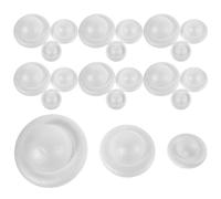 POPETPOP Set da 10 Sfere in Schiuma Bianca a Forma di Saturno, Pitturabili e Assemblabili Supporti ad Anello e Basi per Lezioni di Arte e attività Scolastiche