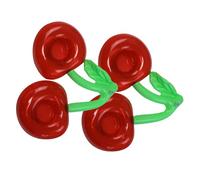 POPETPOP Set da 2 Porta Bevande Gonfiabili a Forma di Ciliegia in PVC Resistente Portabicchieri Galleggiante per Piscine e Feste Estive Supporto Stabile per Bevande All’Aperto