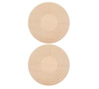 POPETPOP Set Da 2 Stampo Rotondo per Formatura Piatti in Legno per Ceramica | Guida di Taglio Stabile, Adattamento Preciso, Bordi Lisci senza Bave, per Laboratori e Workshop