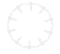 POPETPOP Set da 20 Pezzi Connettori per Tubi a T in Plastica 39 MM Ardiglione Raccordi di Riduzione per Tubi Adattatori a T per Impianti Idraulici e Manutenzione Professionale senza