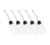 POPETPOP Set da 5 Bottiglie di Plastica per Olio da Cucire 120 Ml Ugello di Prolunga Erogatore a Pressione per Manutenzione Macchine da Cucire Contenitore per Lubrificazione Precisa in