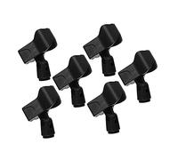 POPETPOP Set Da 6 Clip Per Microfono in Plastica Resistente, Morsetti Per Supporto Microfono Compatibili Microfoni Dinamici e Wireless, Per Uso Professionale e Streaming