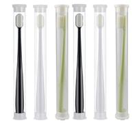 POPETPOP Set da 6 Spazzolini per Donne in Gravidanza Setole Ultra Fini Micro Nano per Pulizia Profonda, Manico Resistente in Fibra Ecologica e Abs Lucido