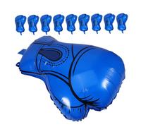 POPETPOP Set di 10 Palloncini in Alluminio a Forma di Guantoni da Boxe, Decorazioni Sportive per Feste di Compleanno, Accessori per Eventi Wrestling, Design Realistico e Gonfiaggio Rapido,