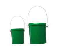 POPETPOP Set di 2 Secchi per Esche da Pesca e Lombrichi in Plastica Traspirante, Contenitori Portatili per Vermi Resistenti agli Urti, per Conservazione e Trasporto per Pescatori