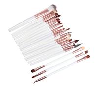 POPETPOP Set di 20 Pennelli per Trucco Cosmetico Professionale Manico in Legno, Pennelli per Fondotinta, Cipria e Ombretti, Kit Multifunzionale per Uso Quotidiano e Artisti del Make-up