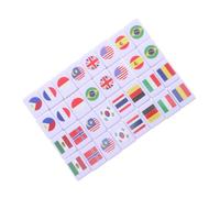 POPETPOP Set e Compatto in Melamina 64 Pezzi Mahjong Bandiere Nazionali Gioco da Tavolo Educativo di Memoria Divertente per Feste e Riunioni Familiari