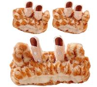 POPETPOP Set Fascia per Chioma Giraffa e Polsiera Morbida per Lavaggio Viso Cerchietti per Trucco Donna Accessori Spa per Tenere i Chioma Ordinati Durante la Cura della Pelle