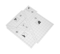 POPETPOP Set Modelli Trasparenti per Quilting Fai da Te, Righello Patchwork in Acrilico 4 Pezzi per Cucito Domestico e Strumenti per Tessuti, Accessori Pratici per Artigianato