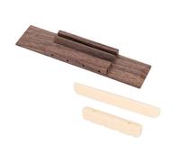 POPETPOP Set Ponte e Dado per Ukulele in Palissandro Regolabile, Accessori per Sostituzione Parti Ukulele, Capotasto e Sella per Strumenti Musicali Folk, per Migliorare Stabilità Corde
