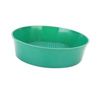 POPETPOP Setaccio da Giardino per Setacciare Pietre e Detriti Verde in Plastica Rotondo Resistente alle Intemperie Leggero e Portatile per Uso Esterno e Sabbiera