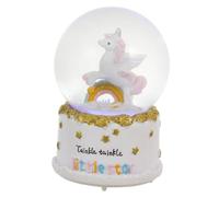 POPETPOP Sfera di Cristallo Musicale Unicorno Luminosa Decorativa da Tavolo Ornamento Romantico per Casa Regalo Creativo Senza Batterie Luce Notturna Ambientale