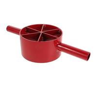 POPETPOP Spaccalegna Manuale per Bambù in Acciaio a 6 Tagli Strumento Portatile per Divisione Rapida in 6 Pezzi Utensile per Giardinaggio e Artigianato Manico Allungato Rosso