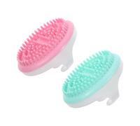 POPETPOP Spazzola Massaggiante Anticellulite 2 Pezzi per Corpo Superficie Ampia in Tpr e Abs, Design Compatto e Delicato, per Donne e Trattamento Snellente