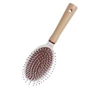 POPETPOP Spazzola Portatile per Capelli con Manico in Legno Massaggio al Capelluto Districante e per Viaggi e Quotidiano