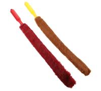 POPETPOP Spazzola Pulente per Guzheng 2 Pezzi Setole in Peluche e Manico Abs, Portatile e Delicata la Rimozione della Polvere senza Danneggiare la Colore Colore Casuale Stili multipli