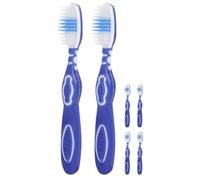 POPETPOP Spazzolino da Denti Mini 6 Pezzi per Detenzione con Impugnatura Ergonomica, Setole Morbide in Nylon e Materiale Pp Tpr, Previene la Diffusione di Sporco