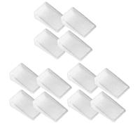 POPETPOP Spessori per Mobili 12 Pezzi a Cuneo in Plastica per Livellare Tavoli Porte Armadi Uso Fai da Te Casa Terrazze 1.97X1.18X0.20In